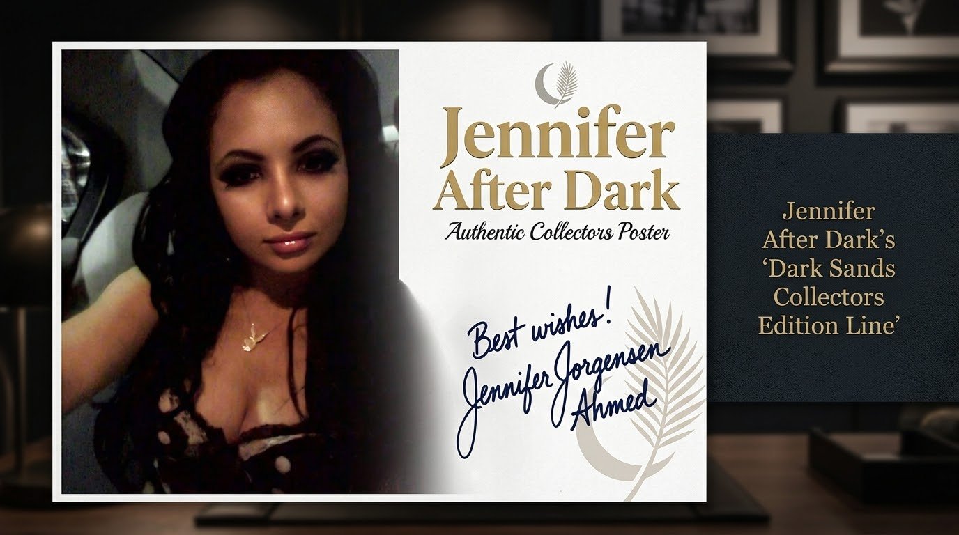 Jennifer After Dark Authentic Collectors Poster — Best wishes, Jennifer Jorgensen Ahmed