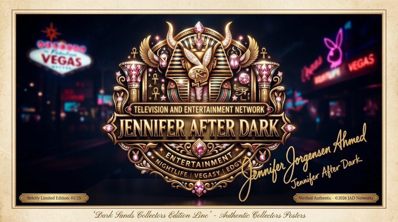 Dark Sands Collectors Edition ornate gold Jennifer After Dark crest poster — Authentic Collectors Posters