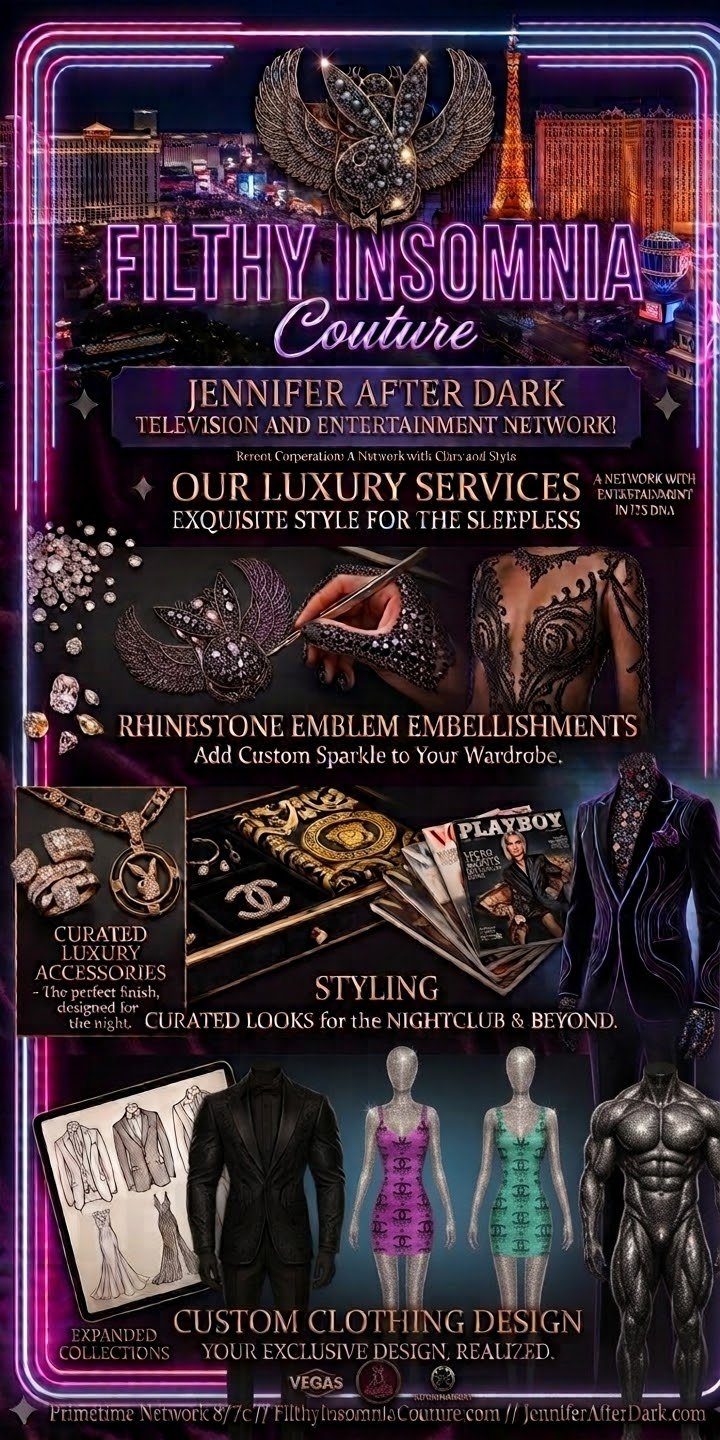 Filthy Insomnia Couture luxury services poster