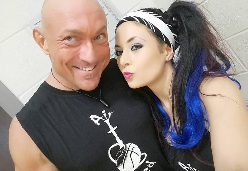 Jennifer Jorgensen Ahmed with a companion, selfie