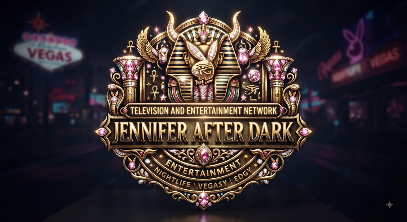 Jennifer After Dark gold pharaoh crest — Television and Entertainment Network